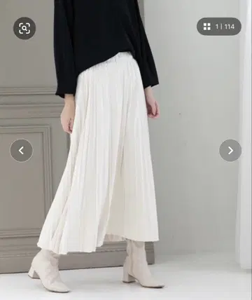 오페크 클립 페이크 스웨이드 이지 플리츠 스커트 세탁기 사용 가능