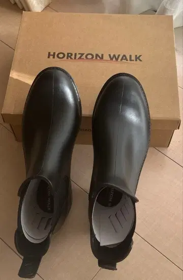 HORIZON WALK 블랙 레인슈즈