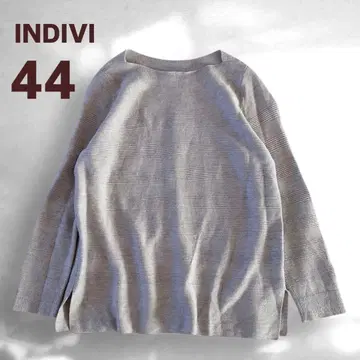 [새상품급] 빅 사이즈 44 INDIVI 보드넥 니트 풀오버