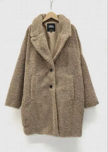 ZARA 테디베어 보아 롱 코트