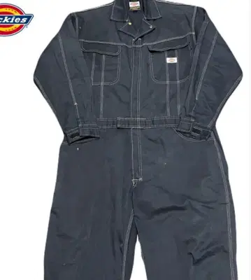 Dickies 블랙 오버롤 LL