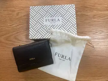 FURLA 3단 폴더형 지갑 블랙