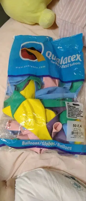 Qualatex 16인치 파스텔 벌룬 50개입