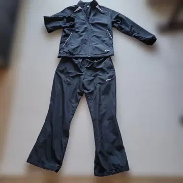 ASICS 속기모 저리 상하의 세트 블랙