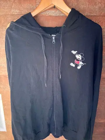 디즈니 미키마우스 블랙 후드티 3XL