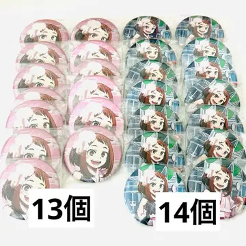 나의 히어로 아카데미아 하나야시키 글리터 캔뱃지 우라라카 오챠코