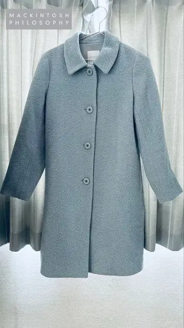 MACKINTOSH PHILOSOPHY 라이트 블루 롱 코트