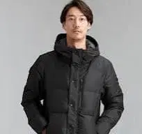 :green label relaxing 후드 부착 다운 자켓 XL