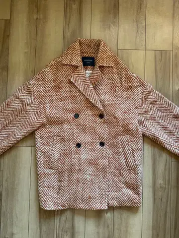 야눅 코트 헤링본 박스 코트