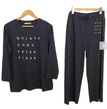 [ 새상품 ] 젤라또피케 룸웨어 상하의 세트 네이비