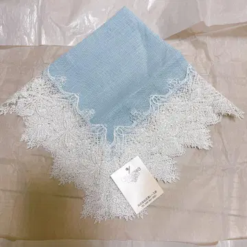 치카자와 레이스 스카이블루 레이스 무릎 담요 손수건