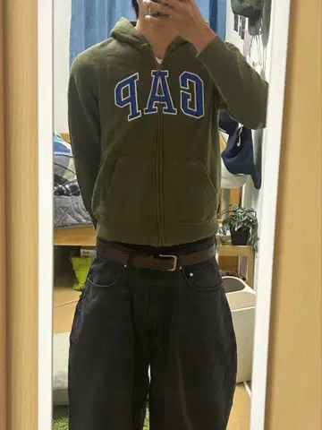 GAP 지퍼 후드티 크롭 y2k 스트릿