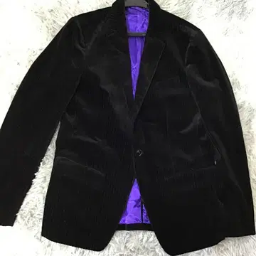 PAZZO DENIM STORE 블랙 코듀로이 테일러드 자켓