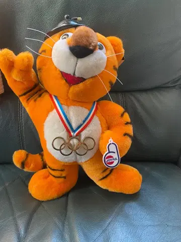 레어 레트로 1988 서울 올림픽 봉제 인형 호돌이 페이퍼 택 포함