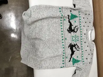 빈티지 사슴 패턴 속기모 맨투맨 탈텍스 약 30년 전 구매