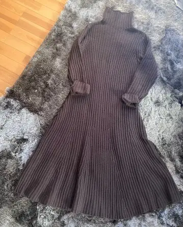 SLOBE iENA 리브 터틀넥 원피스