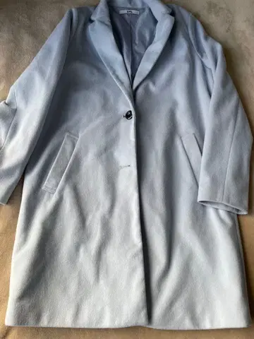 GRL 라이트 블루 롱 코트 M