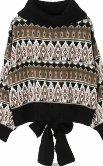 백리본 니트 스웨터 미사용 새상품