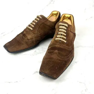 스테파노 브란키니 스웨이드 스퀘어토 27cm 브라운