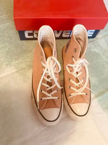 컨버스 핑크 스웨이드 하이컷 24cm