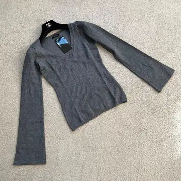 미사용 택 포함 에고이스트 긴팔 니트 차콜 그레이