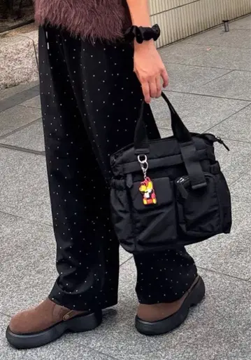 디스코트 유틸리티 퍼프 토트백 블랙