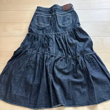 프릭스스토어 SOMETHING 데님 개더 플레어 스커트 M 사이즈