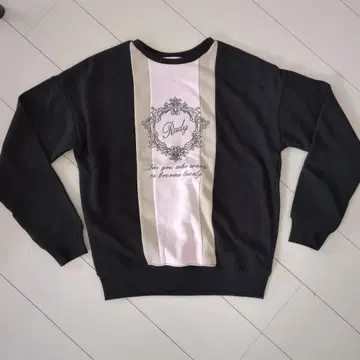 [한번 단시간 사용] Rady 로고 입 스웨트 블랙 프리 사이즈