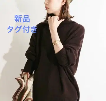 새상품 IENA LA BOUCLE 이에나 니트 와이드 하이넥 풀오버