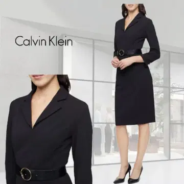 새상품 캘빈 클라인 타이틀 라인 원피스