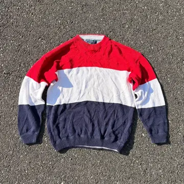 vintage 니트 JOHN ASHFORD 트리콜로르