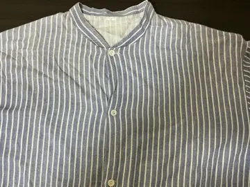 밀리터리 스트라이프 죄수 셔츠