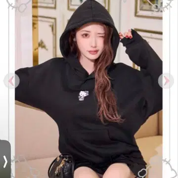 새상품 키티 레이디 후디 후드티