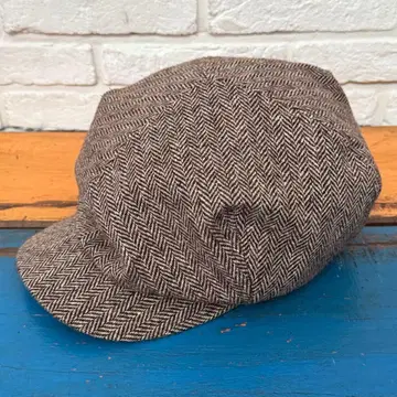 레어 [ 컬럼비아 ] 헤링본 트위드 헌팅 캡