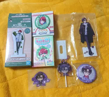 컬러풀 피치 모후 아크릴 스탠드 키링 캔 배지 스티커