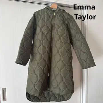 엠마 테일러 38 퀼팅 롱 코트