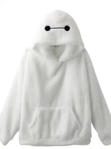 베이맥스 후드티 보아 풀오버 M