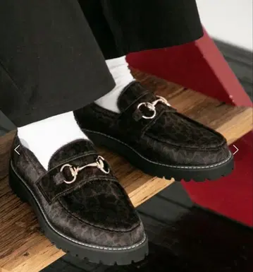 niko and - 인조 가죽 로퍼 레오파드01