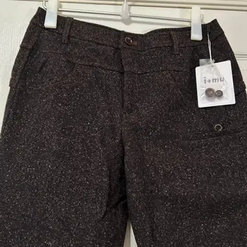 택 포함 새상품 센소유니코 i+mu 팬츠 실크 울 안감 부착