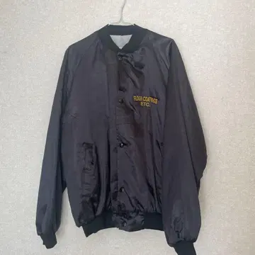 블랙 나일론 자켓 US