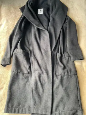 niko and - 후드 부착 롱 코트 다크 그레이