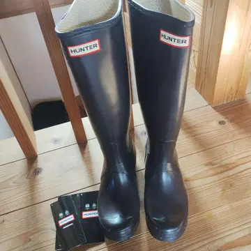 HUNTER 부츠 다크 퍼플 EU39 24.5