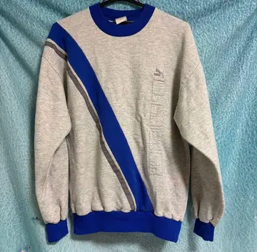 빈티지 80s PUMA 타스키 투톤 컬러 링거 맨투맨