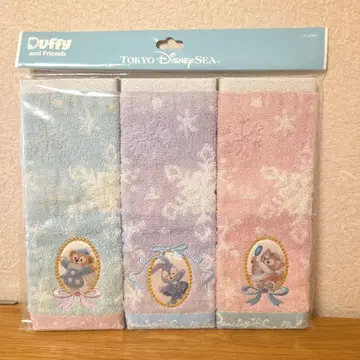 새상품. 미개봉 더피&프렌즈 미니 타월 3개