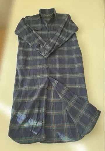 펜들턴 체크 플란넬 셔츠 원피스 S 사이즈