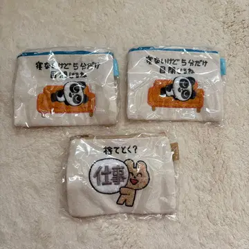 와카루 니코니코즈 복슬복슬 자수 파우치