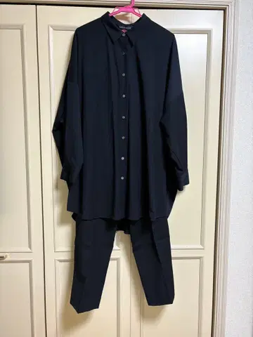 미즈이로 인드 백 코쿤 와이드 셔츠&팬츠