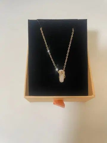 샌들형 펜던트 목걸이 새상품 골드