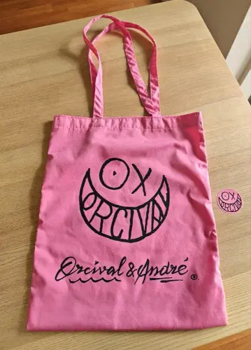 ORCIVAL & ANDRE 토트백 핑크, 작은 씰 포함