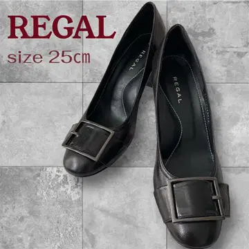 [미사용급] REGAL 리갈 스퀘어토 펌프스 블랙 25cm